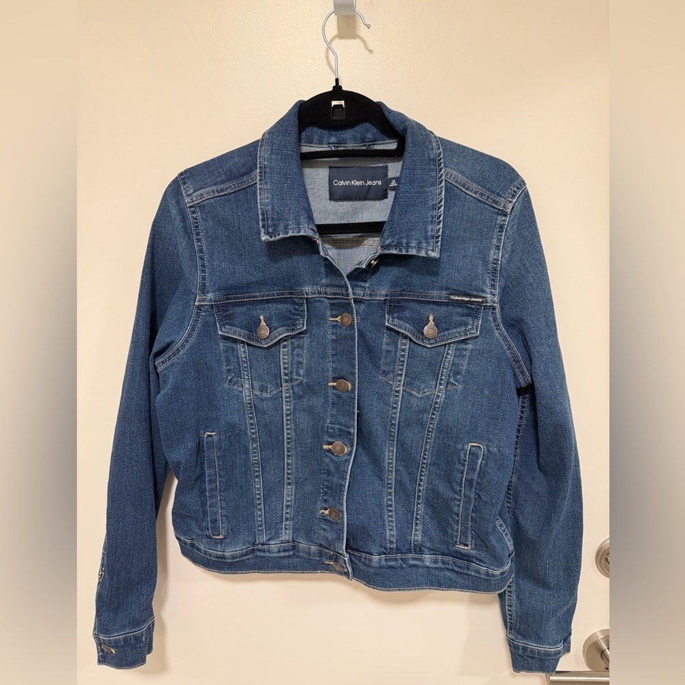 Calvin Klein Jeans Denim Jacket in Blue - NWOT - Picture 6 of 15
